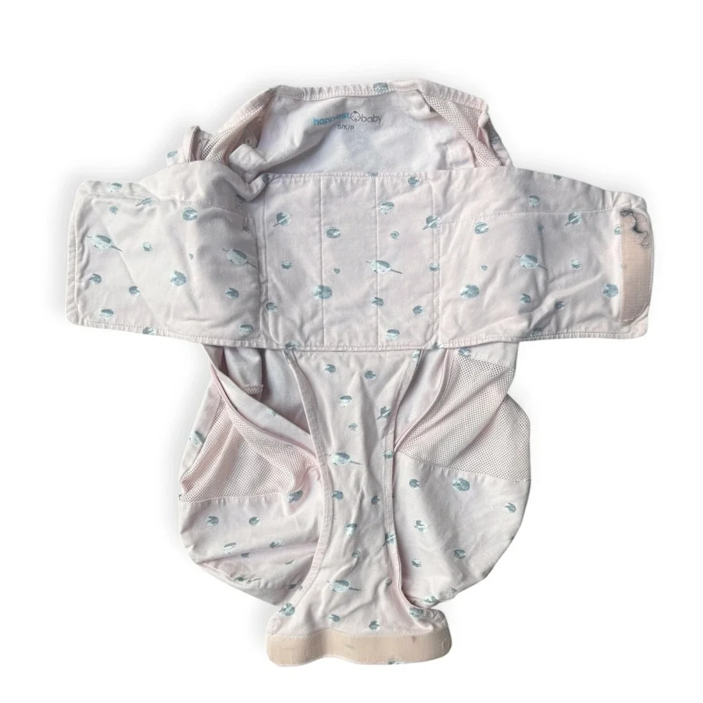 Happiest Baby SNOO Sack Small Pink Planets Organic Cotton Swaddle S/K/P